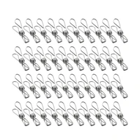 40 pcs clothespins sock pins stainless steel metal clothes pins for outdoor clothesline pictures home office document