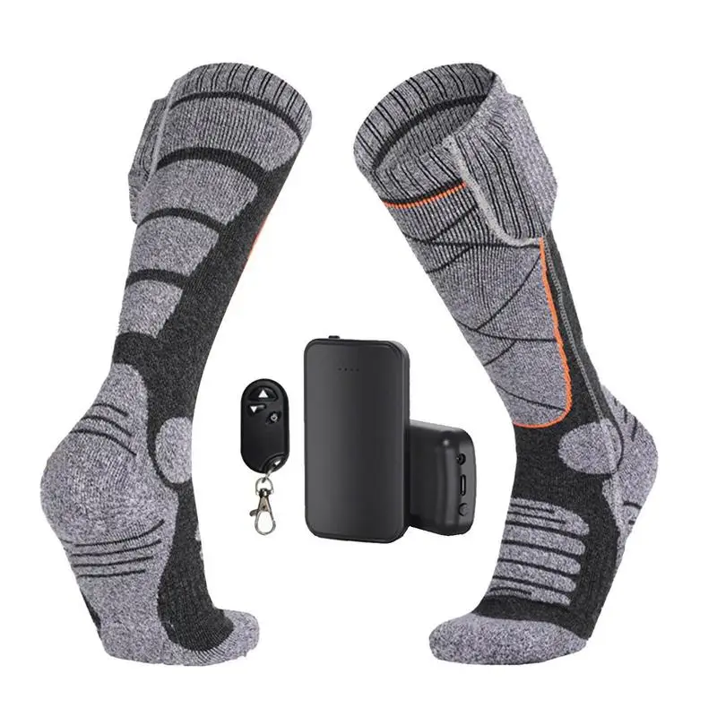 

Heated Socks Battery Powered Remote Control Foot Warmers Free Size Heated Socks With 3 Adjustable Heating Settings For Cold