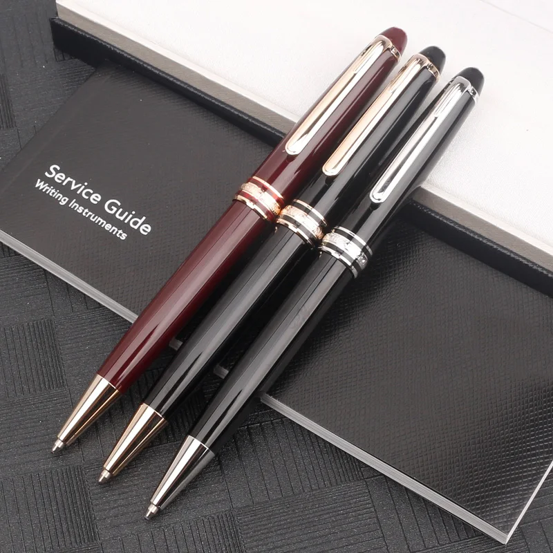 

MB Monte Meisterstuck Ballpoint Pen Black Resin Roller Ball Pen Blance Promotion Fountain Pens for Gift 163