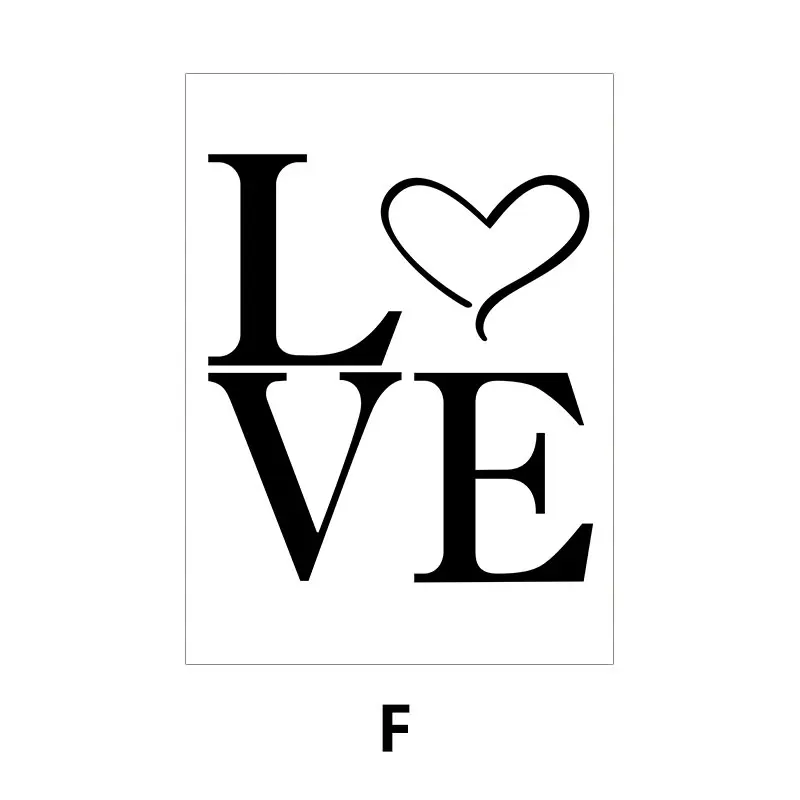 

Черно-белая любовь и дом, художественный холст, печать плакатов, семейные цитаты, настенная декоративная картина, простой декор для гостиной, спальни