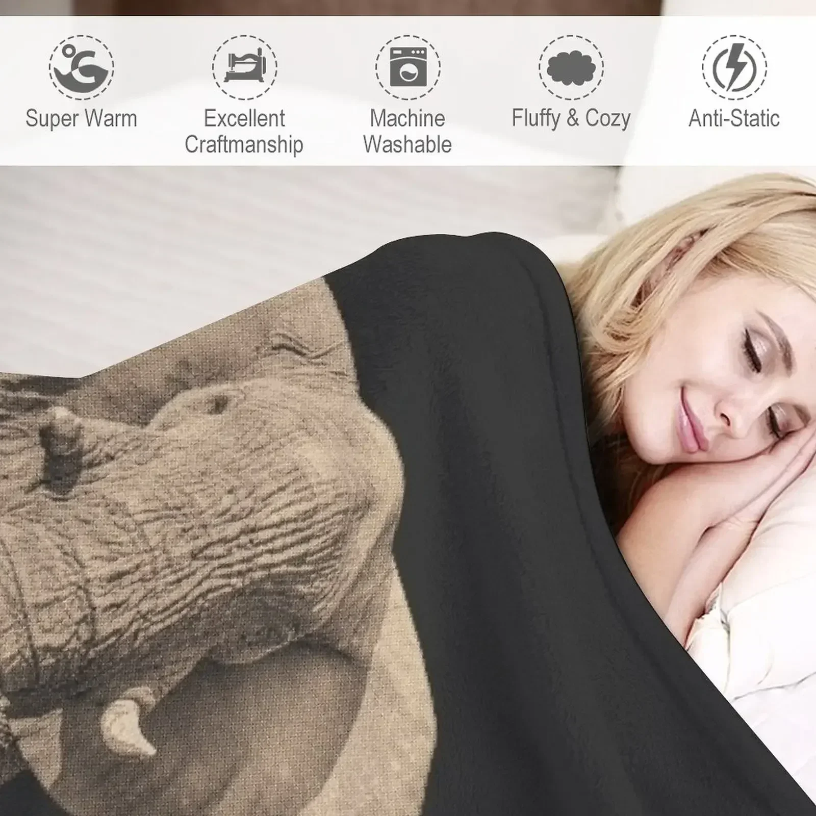 Большое пять африканских сафари одеяла для детей мягкие