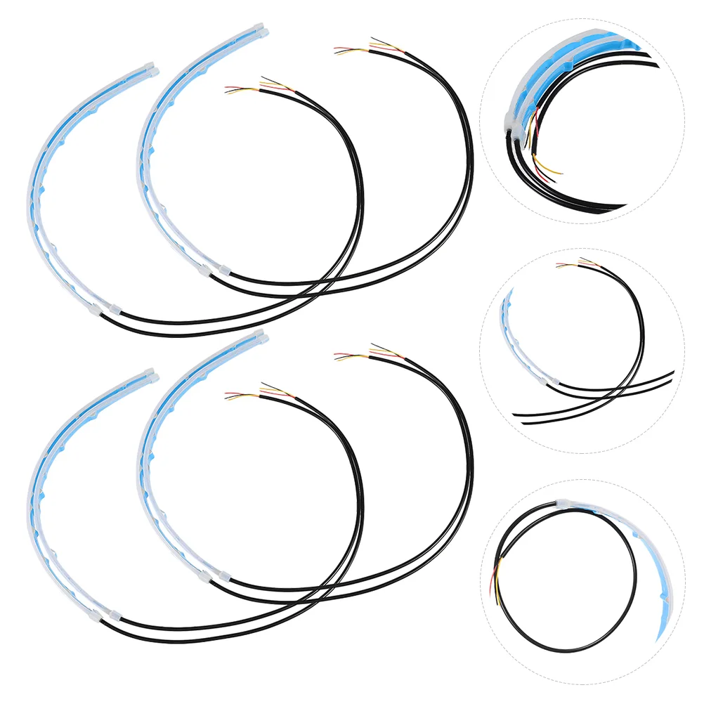 

4Pcs Multipurpose Practical Waterproof Headlight Strip Tubes Flexible Headlight Strips