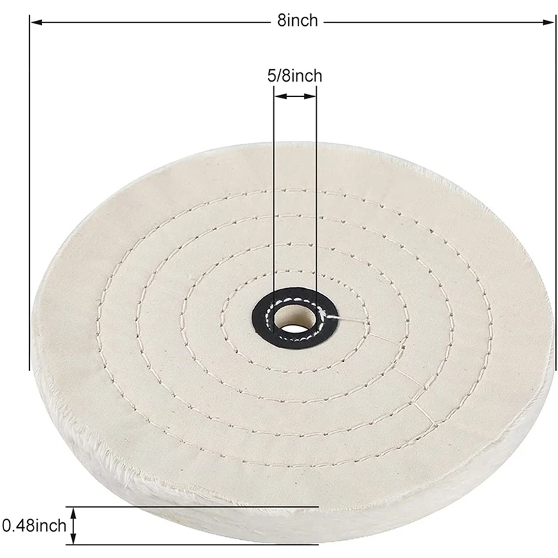 Полировальное колесо 8 дюймов для настольного шлифовального/настольного буфера