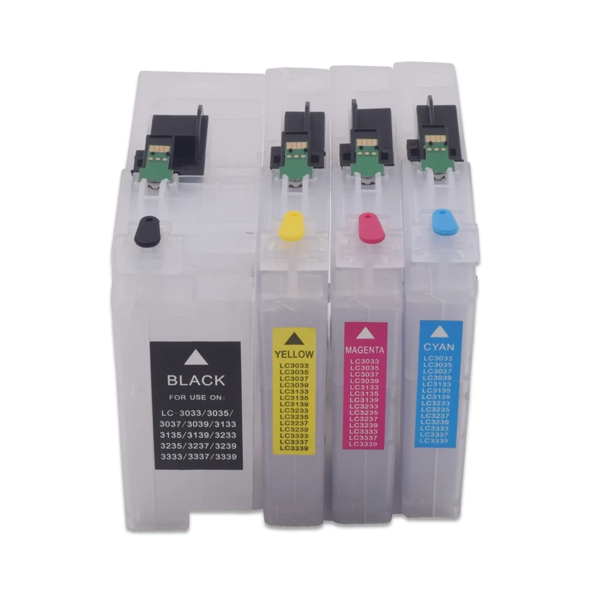 

LC3233 LC3235 Refillable Ink Cartridge with Chip for Brother MFC-J1300 DCP-J1100DW Printer J1300 J1100