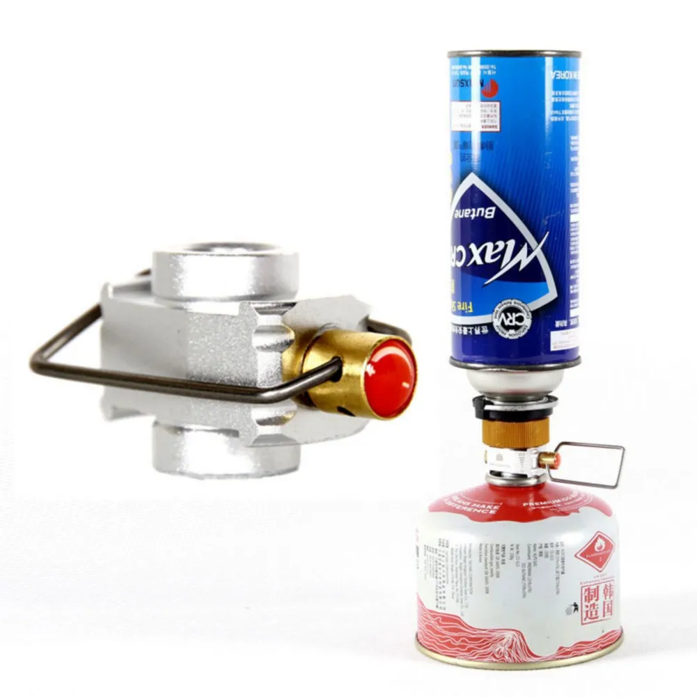 

Outdoor Portable Hiking Camping Gas Tank Refill Adapter Small Airtight Multifunction Gas Tank Adapter