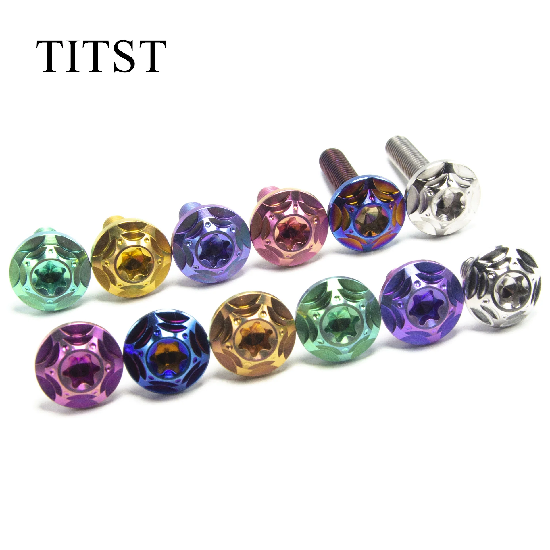 TITST Мотоциклетные винты M6x10/15/20/25/30/35/40 из титанового сплава