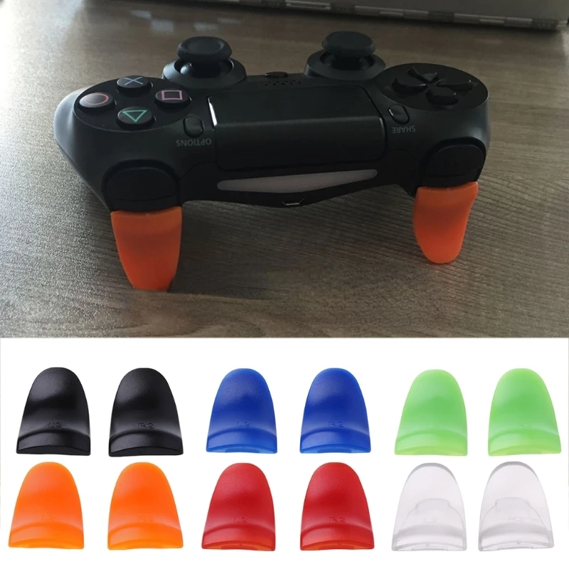 

2023New Pairs L2 R2 Buttons Trigger Extenders Gamepad Pad For PlayStation 4 PS4 Game Controller Accessories Drop Shipping