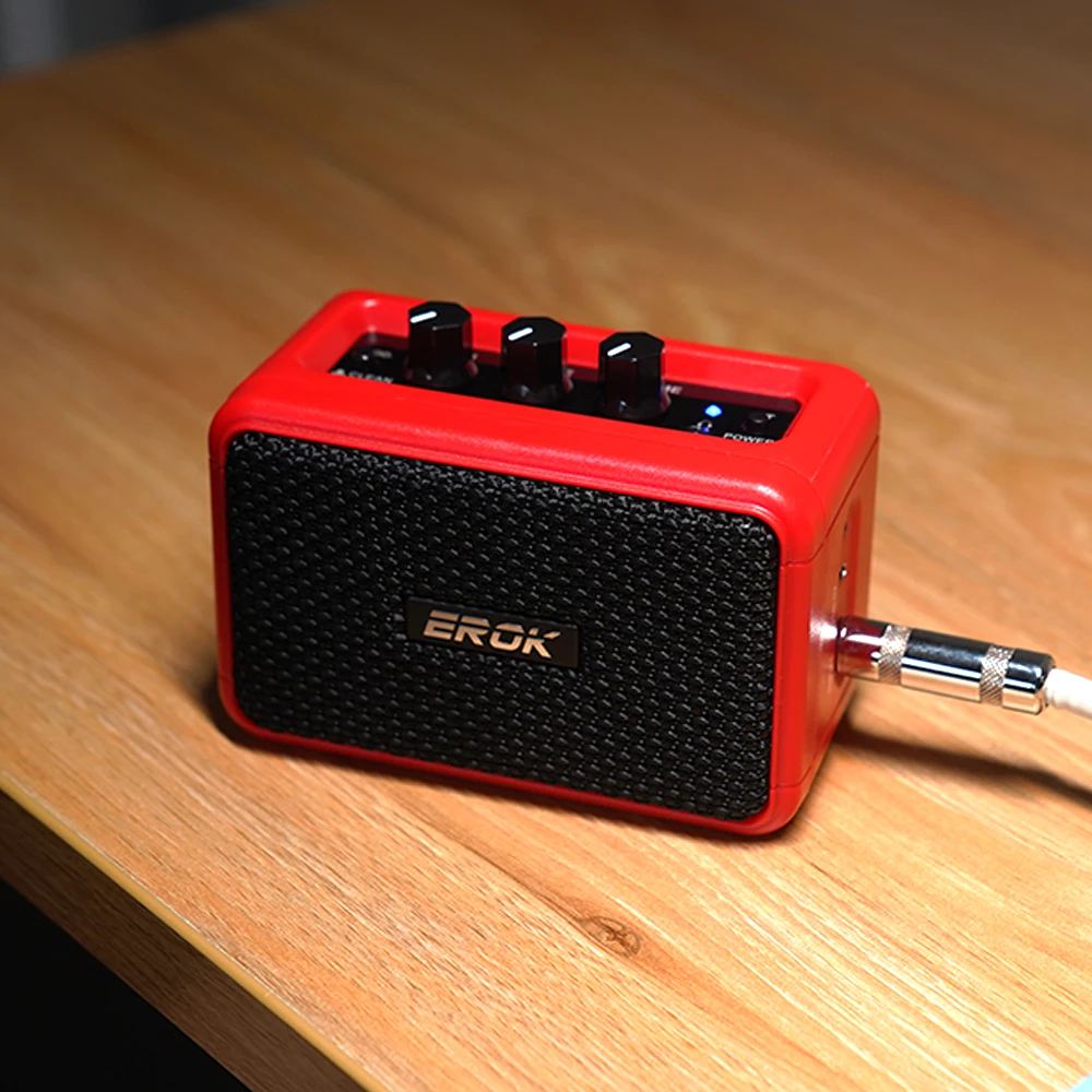 Мини-гитарный усилитель EROK 5 Вт динамик для электрогитары с Bluetooth чистыми и