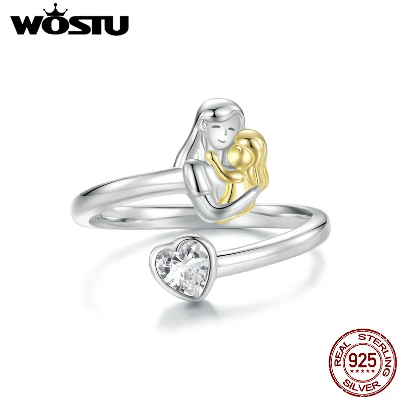 Женское кольцо в форме сердца с фианитом