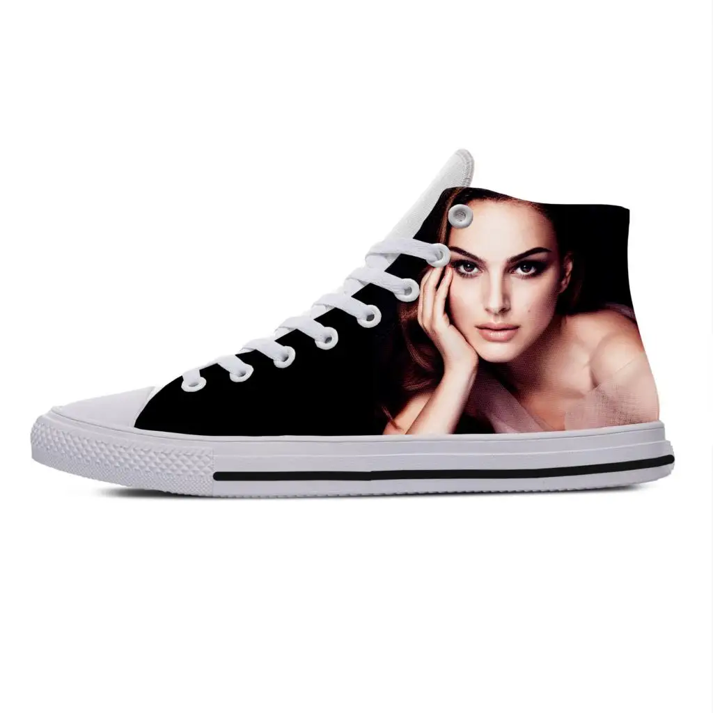 

Hot Fashion Natalie Portman High Sneakers Men Women High Quality Handiness Casual Shoes Breathable High Top Latest Board Shoes