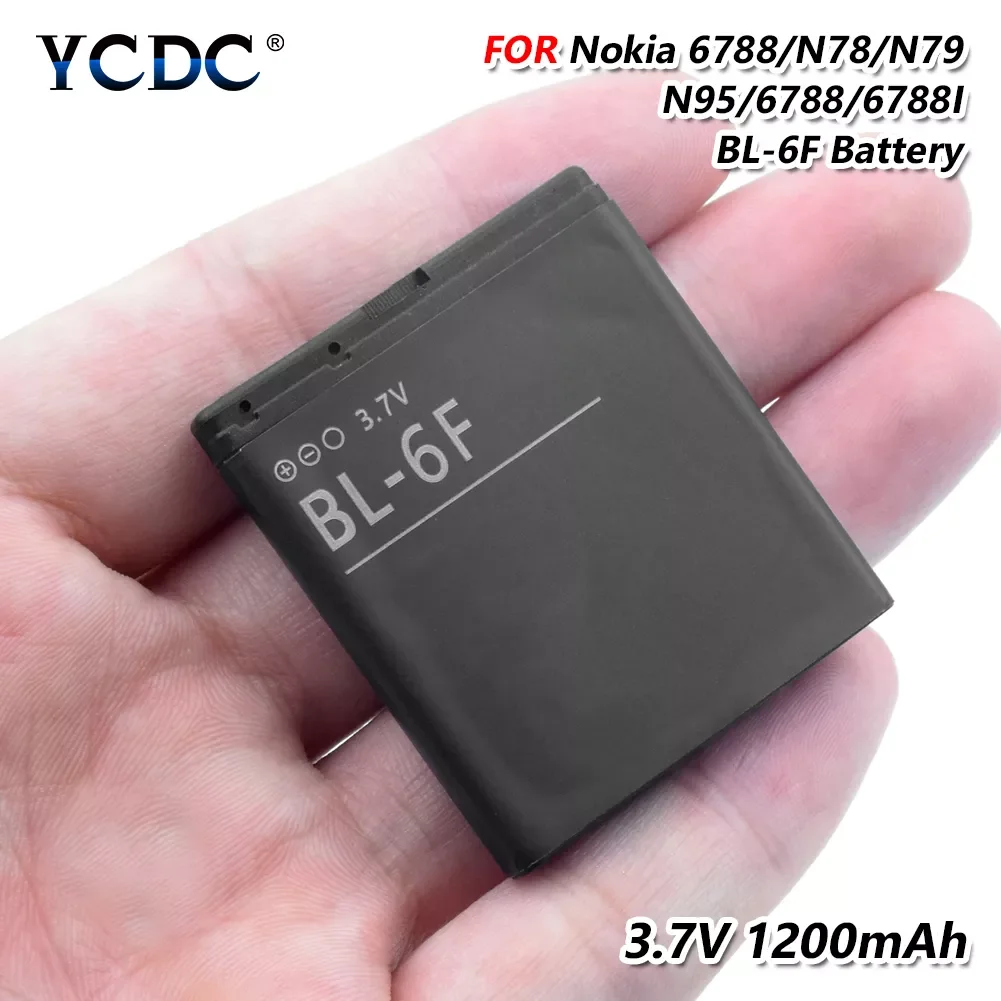 

Shipping Original BL6F BL-6F Battery For Nokia N78 N79 6788 6788I N95 8G 3.7V 1200mAh Li-ion Battery