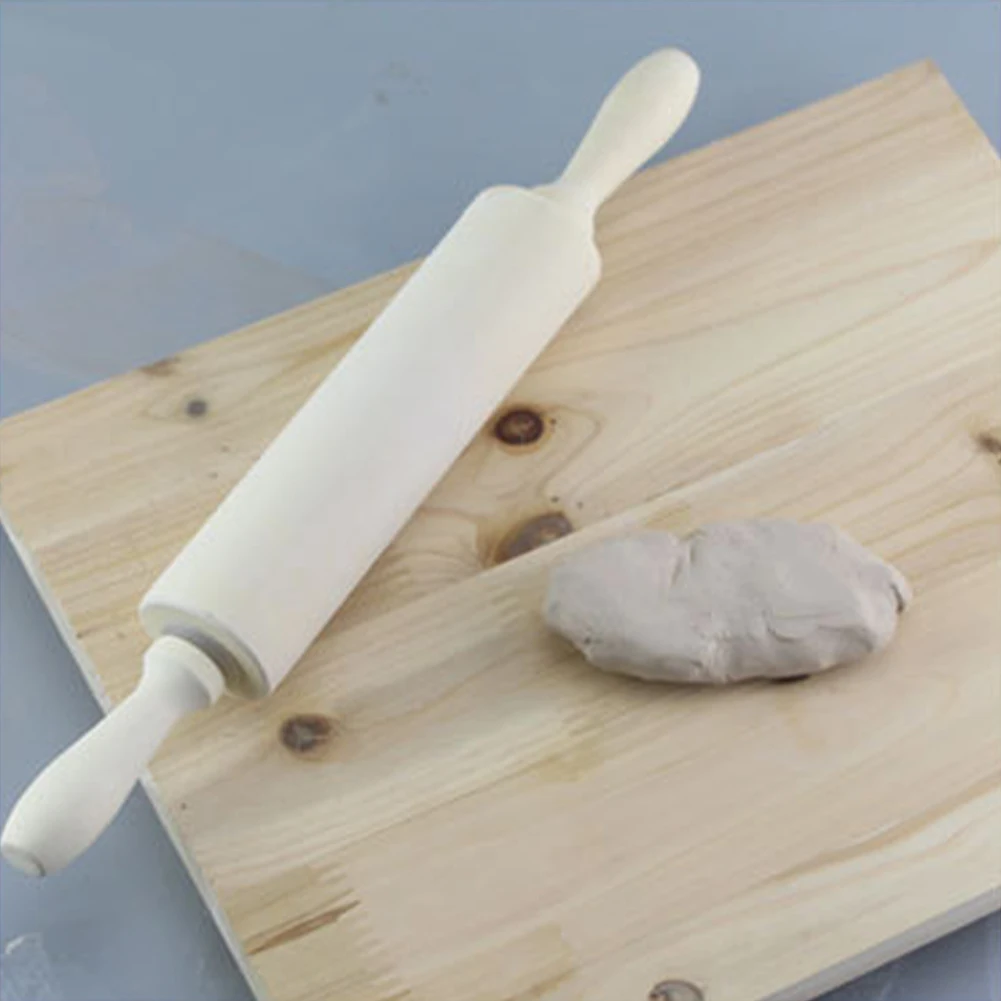 

Pottery Clay Sculpture Rolling Pin Wood Material 30cm Length 4cm Diameter Professional Quality Enhance Sculpting Skills