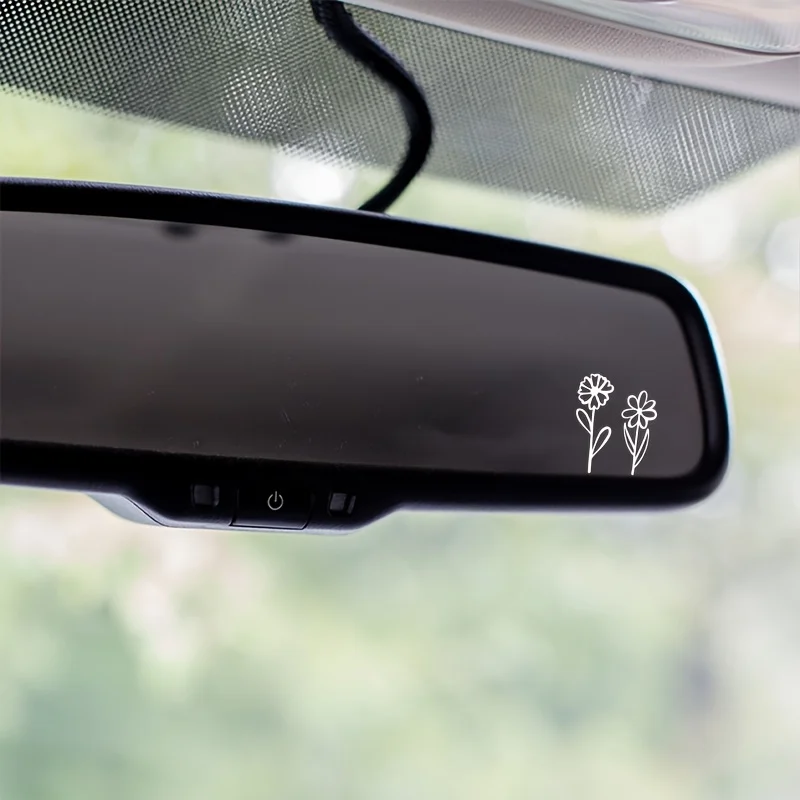 

Наклейки На Зеркала Заднего Вида Автомобиля С Маленькими Цветами И Растениями Для Автомобилей, Лодок, Внедорожников И Грузовиков