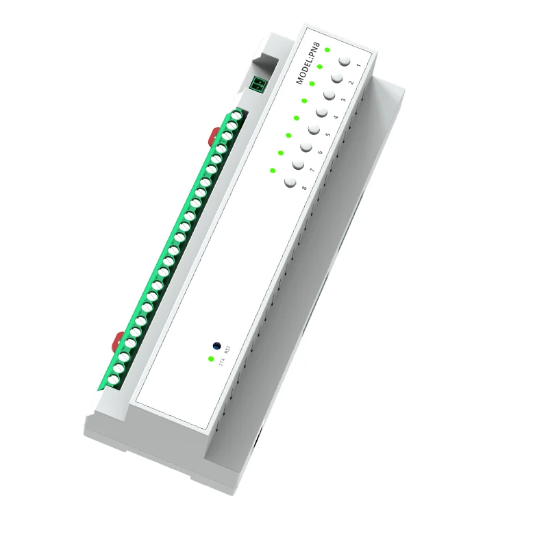 Фото RSH Tuya ZigBee 8-канальный контроллер питания 16А/50А, модуль умного Wi-Fi-выключателя с поддержкой RS485 для отелей №4