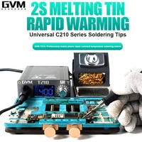 gvm t210 rapid warming automatic sleep 2s melting tin professional mobile phone repair constant temperature soldering station