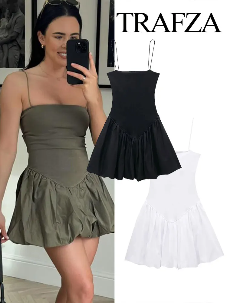 Женское платье с юбкой в складку без рукавов