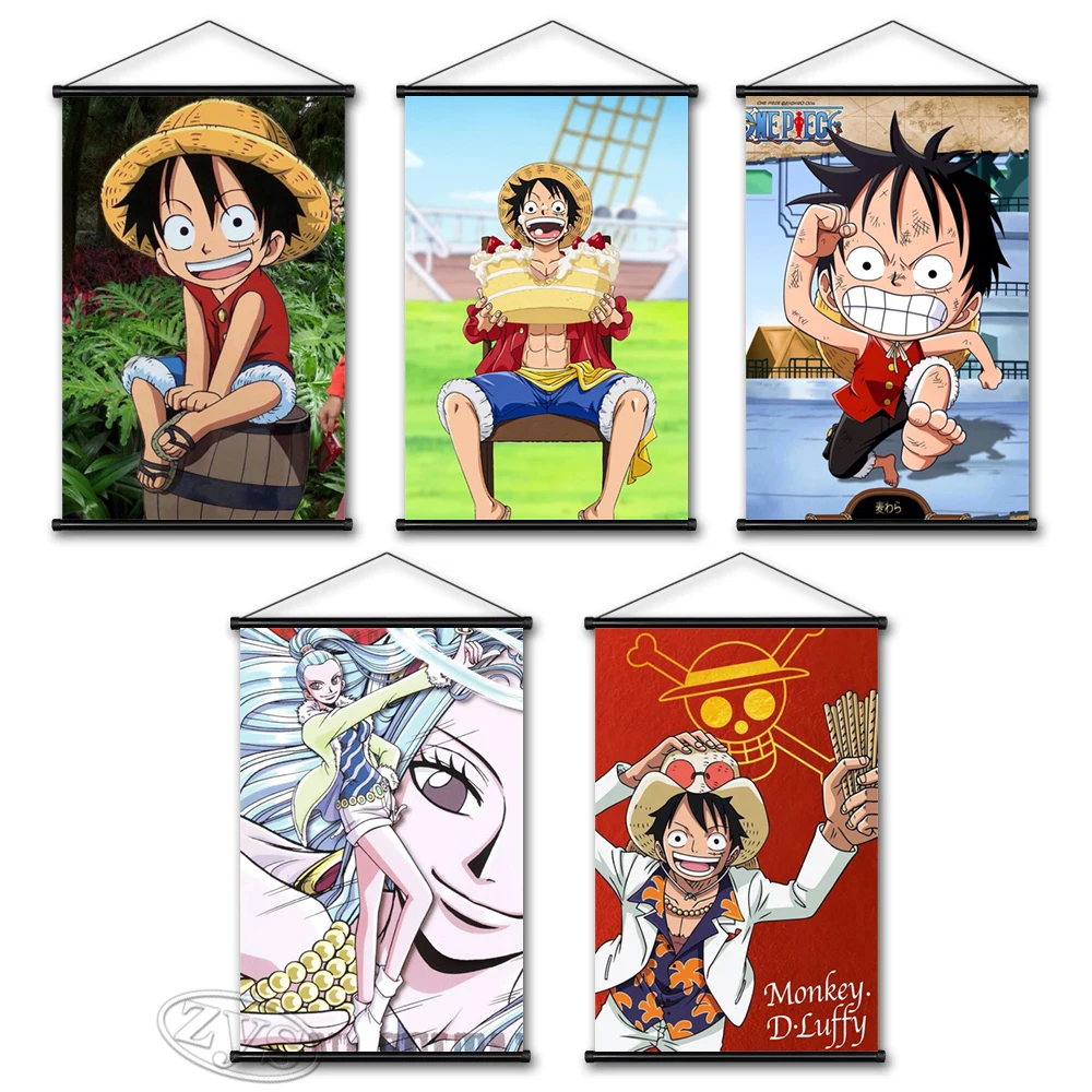 

HD принты Обезьяна D. Плакаты «Луффи», настенное искусство, цельный холст, живопись, аниме персонажи, украшения для дома, картины для гостиной
