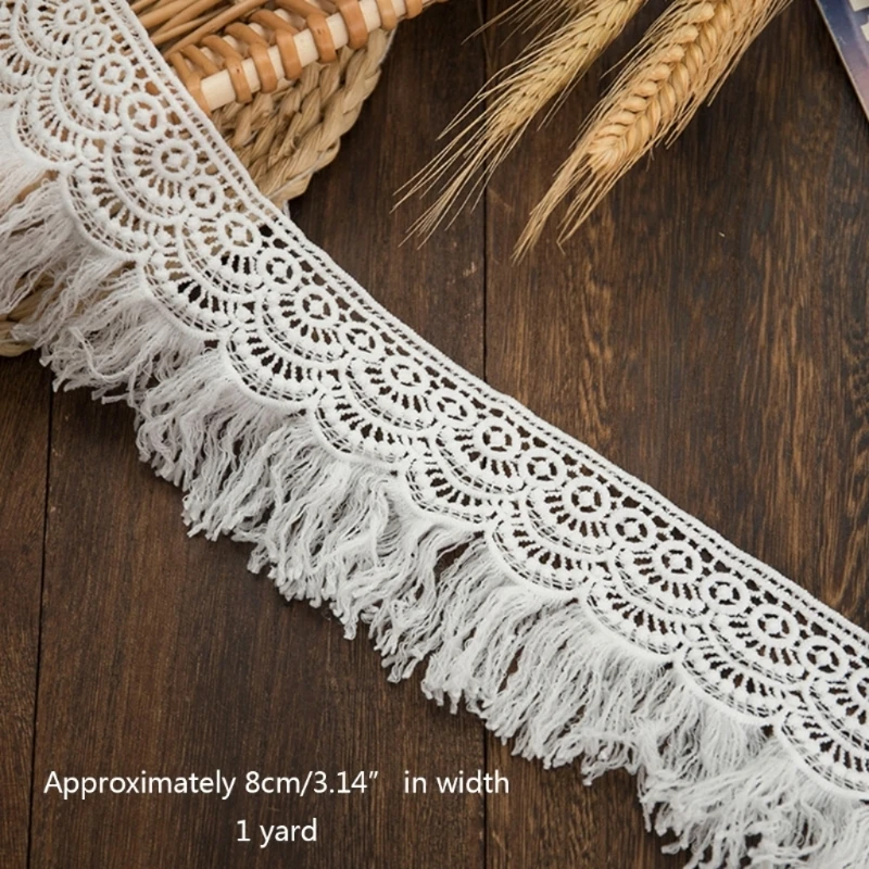 Кружевная кисточка для домашнего интерьера (1 ярдов) лента Свадебные украшения