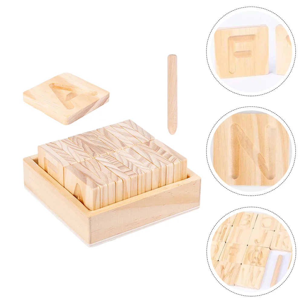 

Groove Practice Board Alphabet Puzzle Educational Toys Word Spelling Cardboard Wooden Cognitive Kids Child Early