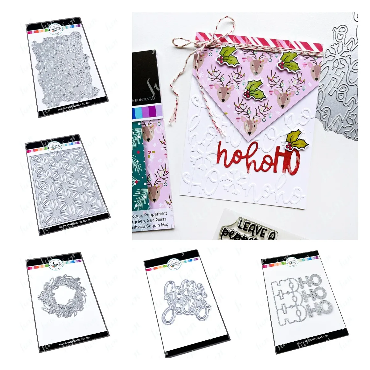 

Hot Sale Metal Cutting Dies Holly Ho Word Die Set Scrapbooking Diary Decoration Embossing Template Diy Greeting Card Handmade