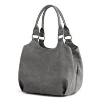 drop ship women handbags multi layer pockets female shoulder bags canvas ladies casual tote shopping hobos bag bolsos