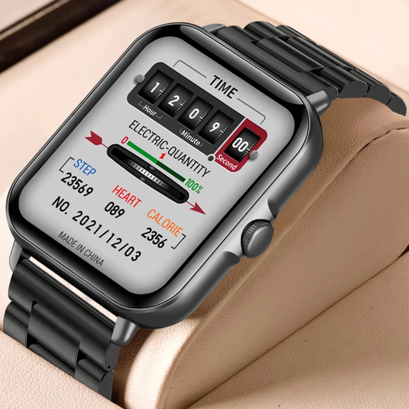 2025 2,01'' Smart Watch Bluetooth Anruf Spielen Musik Smartwatch Fitness Uhr Sport Wasserdichte Uhren für Männer Frauen iPhone Android