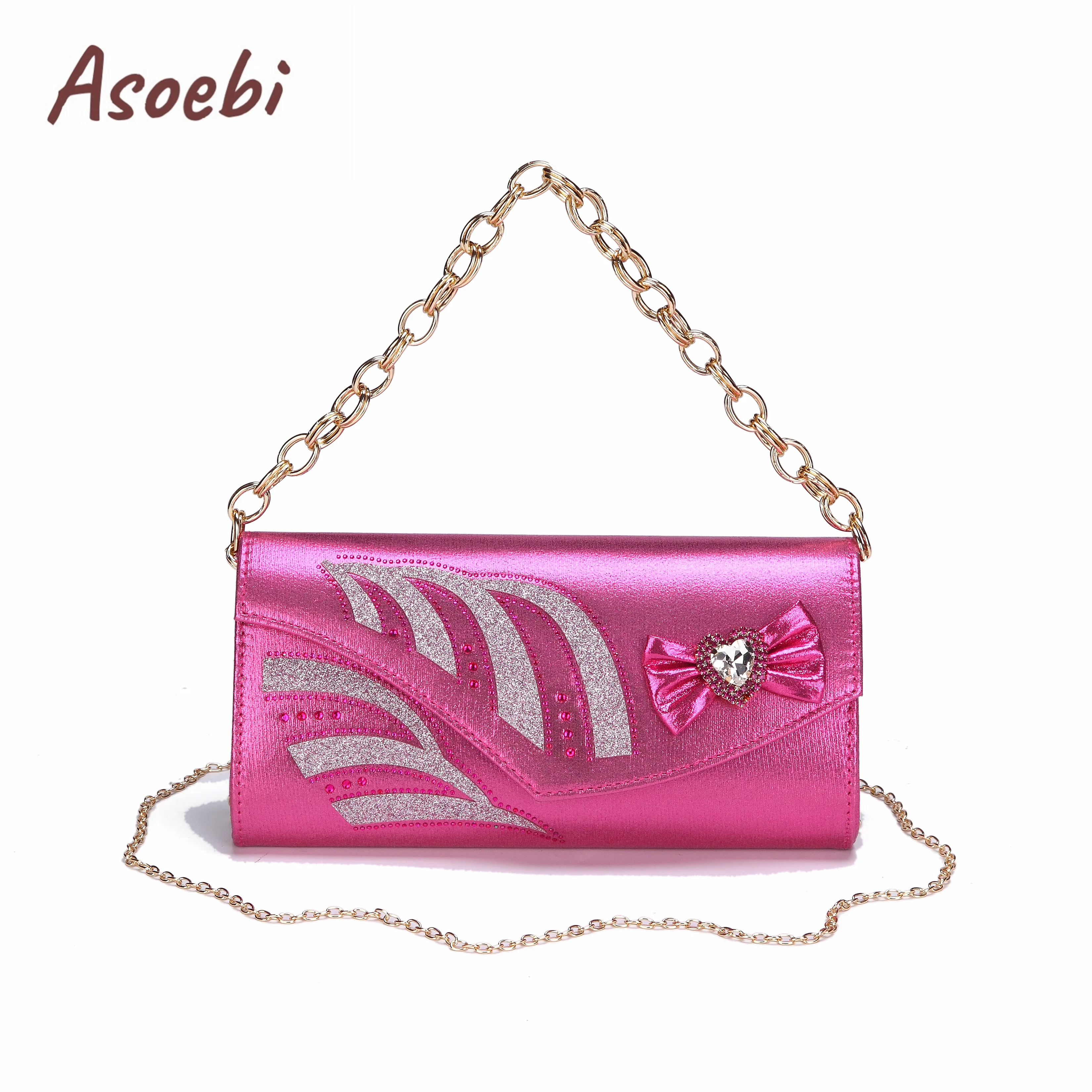 Новое поступление 2024 элегантный стиль цвет фуксия низкий каблук Нигерия