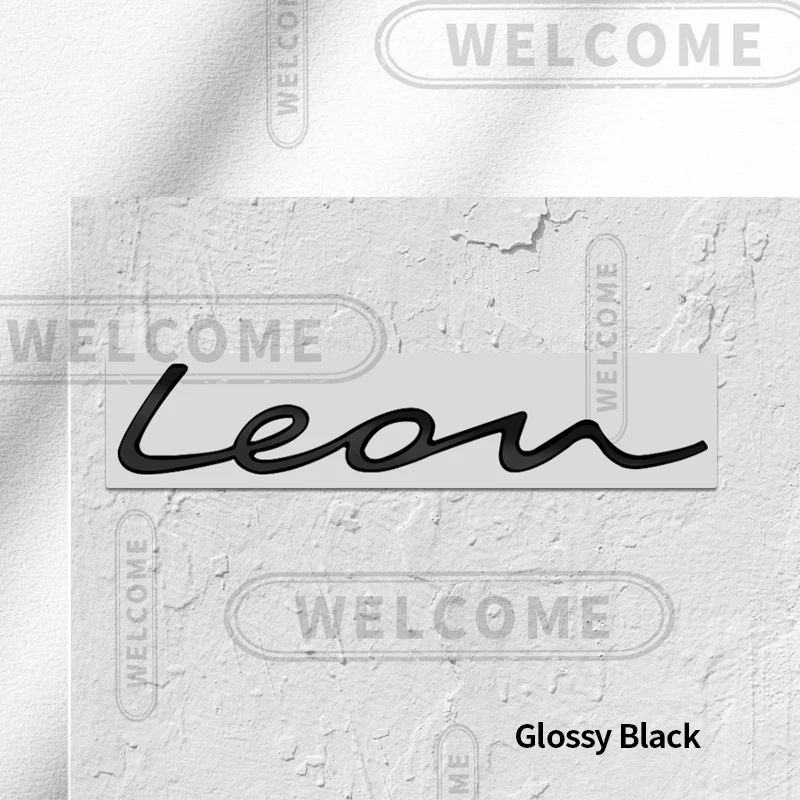 

3D металлический логотип для автомобиля Leon, эмблема с буквами 5f MK3 MK2, матовый медный значок, наклейка на багажник, аксессуары для стайлинга