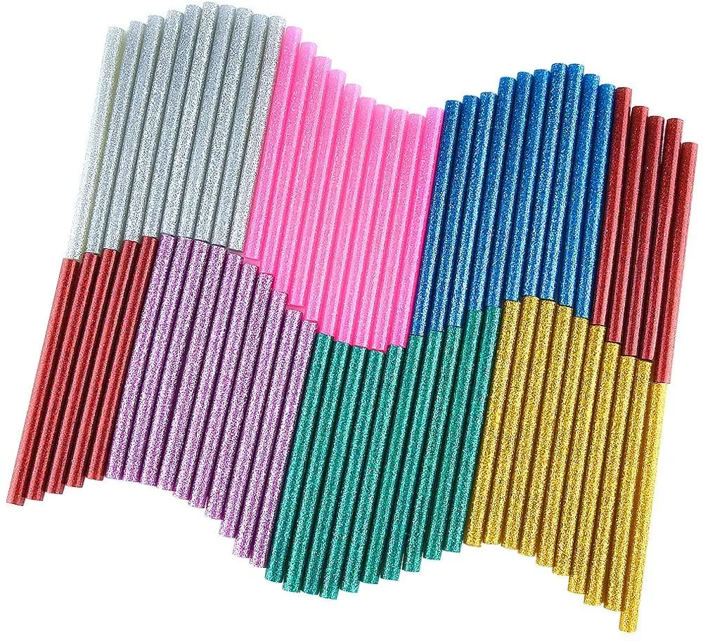 

70Pcs Colorful Hot Melt Glue Stick Adhesive Wax Stick for DIY Craft Painting Decoration Tool