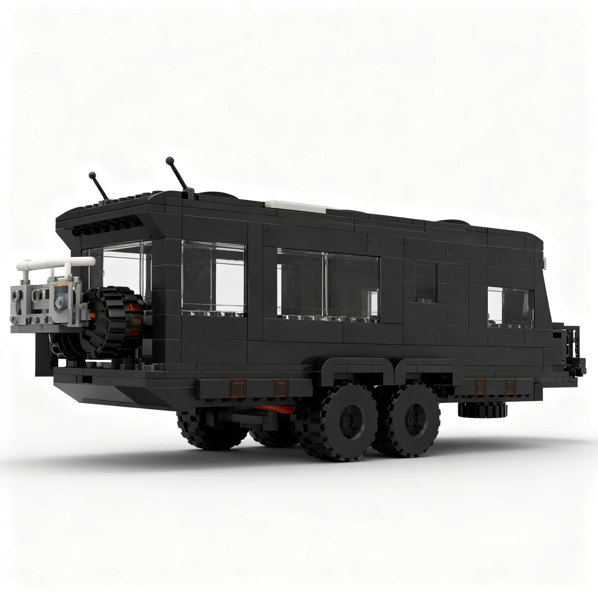 Фото Набор строительных блоков MOC City Champions Revive Caravans Bushtamer MK2, 612 деталей, архитектурные игрушки, рождественские подарки, идеи для детей, конструктор №3