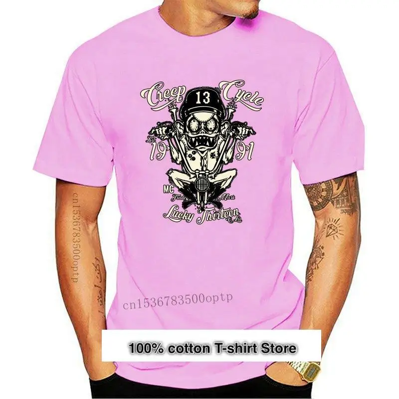 

Camiseta de la suerte 13 para hombre y mujer, camisa divertida de ciclo de fluencia para talla S-5XL, novedad
