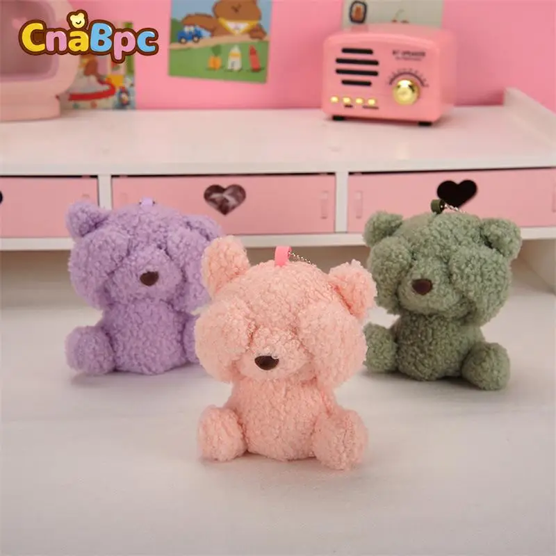 

10cm Plush Bag Pendant Lovely Cartoon Bear Doll Hanging Ornament Stuffed Doll Plush Key Pendant Accessories