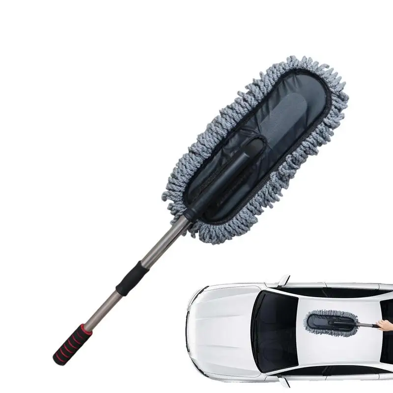 

Car Wash Brush Microfiber Detailing Mop Cleaning Brush For Car Dust Removal Multifunctional Microfiber Brush Car Dust Remover
