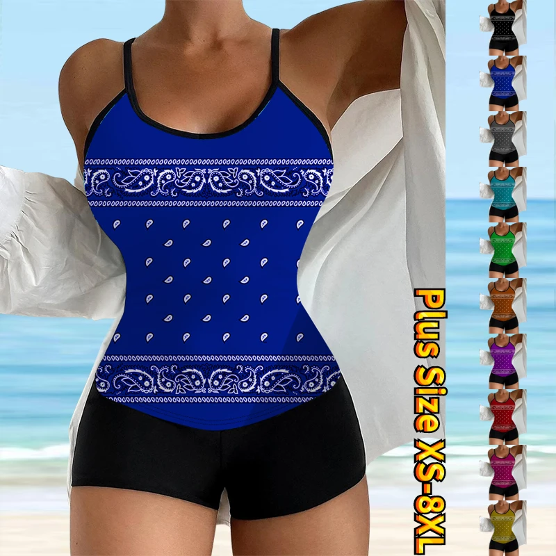

Monokini Swimwear Summer New Design Printing Bathing Suit Women Sexy Fashion Swimsuit Female Beachwear Two Pieces Set Tankini