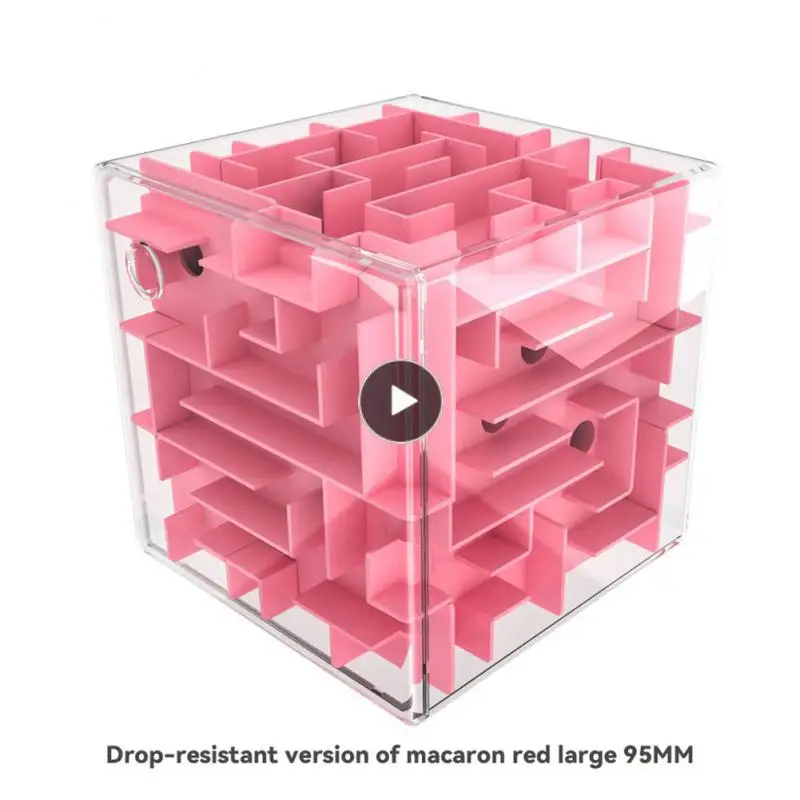 

Suitable For Babies To Play With Magnetic Cube Cube Six Sided Puzzle Rolling Ball Stereo Maze Strong Transparency