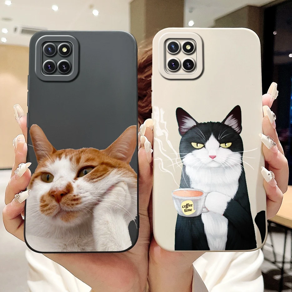 Чехол для Samsung Galaxy Note 10 Lite Женский Стильный чехол яркой расцветки мягкий телефона