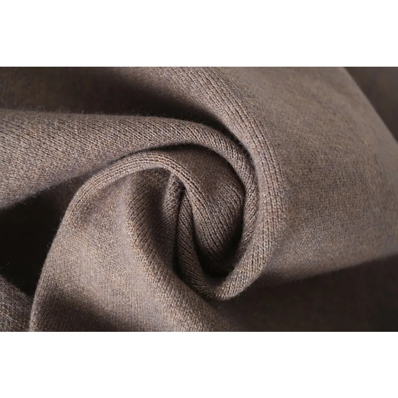 TRAF ZR Уютные свитера Однотонный женский джемпер Свободный крой Вязаные пуловеры