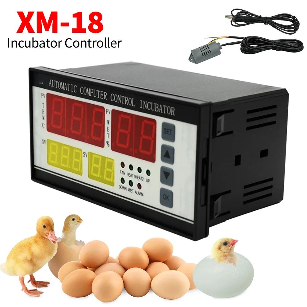 

XM-18 Incubator Controller Thermostat Full Automatic Multifunction Egg Incubator Control System for Farm Chicken Goose Supplies