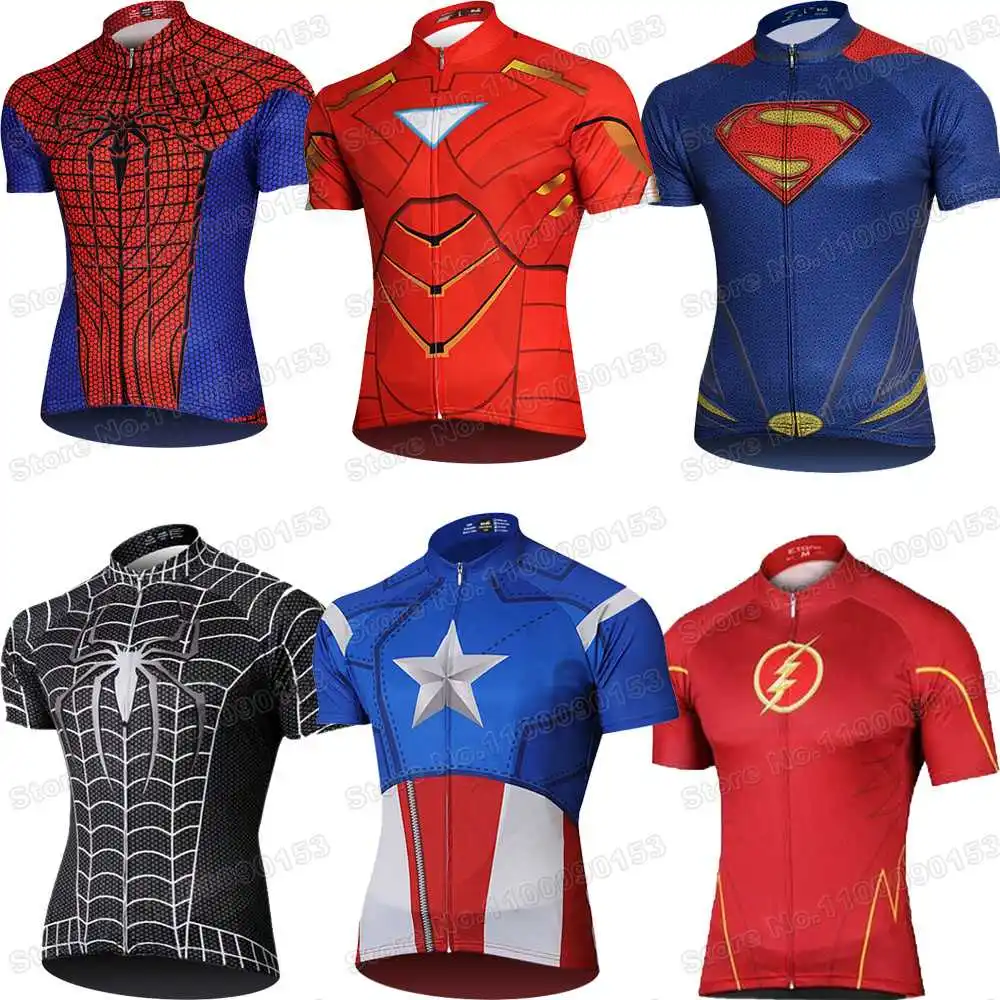 Популярная одежда для велоспорта с изображением героев 2022 велосипедная майка