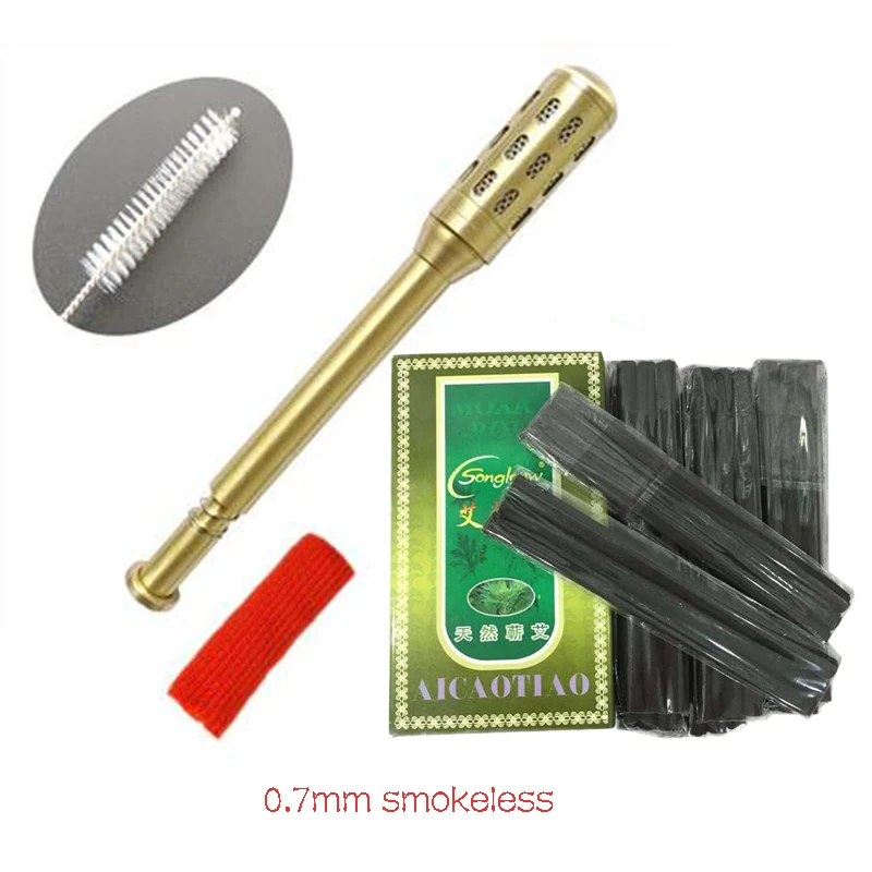 

Палочка из чистой меди для прижигания, теплая палочка для лица, среднего размера 7 мм, Бездымная, для красоты лица