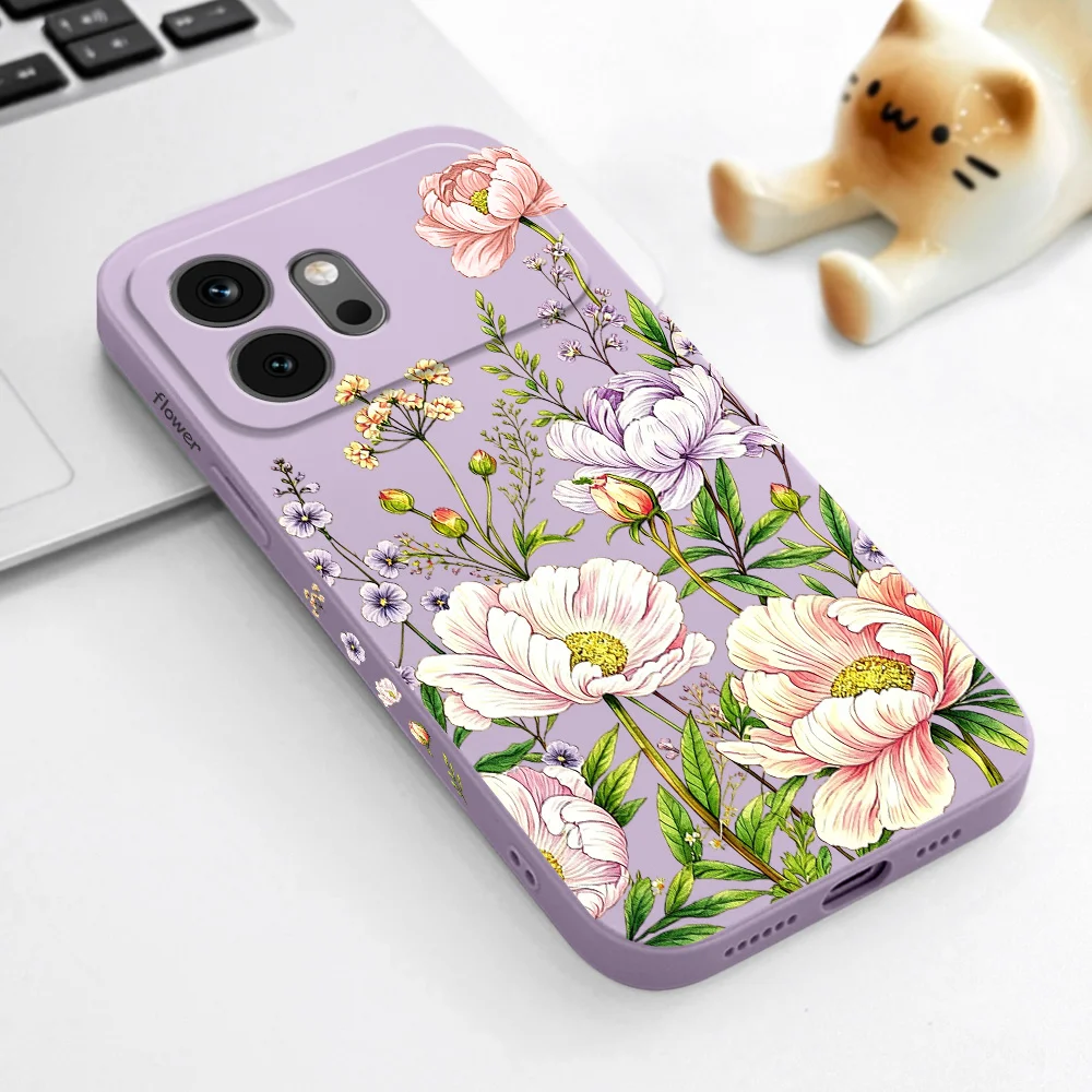 Фото Чехол для телефона Peony Patch для Huawei Honor 600 400 300 200 100 90 Pro Lite Smart Magic 8 7 4, силиконовый мягкий чехол №5