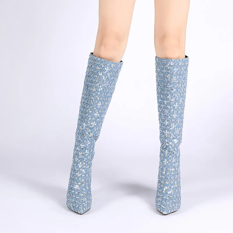 New Fashionable Cowboy Boot High End Luxury Designer Knee Boots In Spring 2023 Thigh High Boots  Buffalo London Shoes Platform