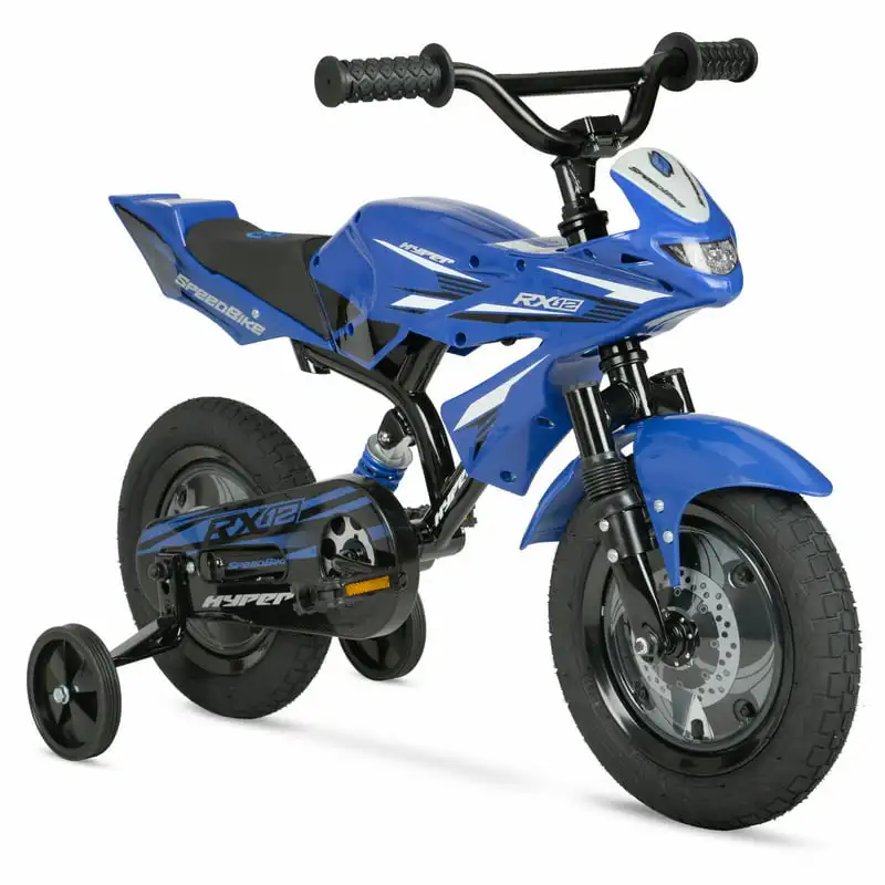 

Bicycles 12" Boys Speedbike, Blue, With Training Wheels For Age 4-10 Boys and Girls Before School Gift