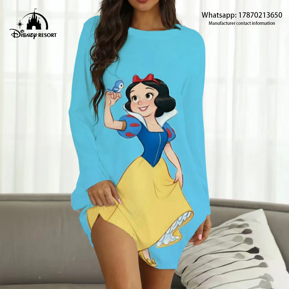 

2022 Fall New Frozen Anime Queen Elsa Disney Brand Streetwear Ladies Sexy Party Club Dress Women's Boho Loungewear Y2K