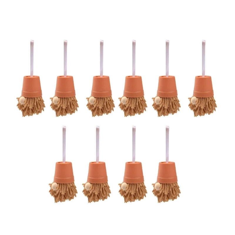 10шт Рождественская елка Гномы Эльф Декоры Подвесные куклы Украшения для