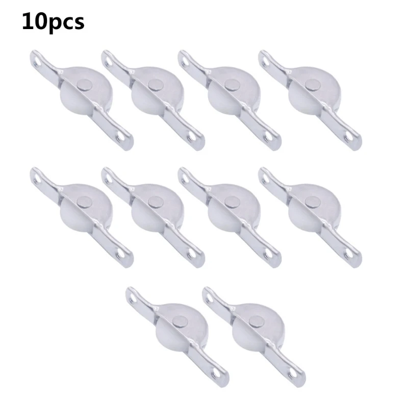 10Pcs Home Closet Cabinet Sliding Door Wheel Metal Nylon Furniture Wheels Roller G32D |