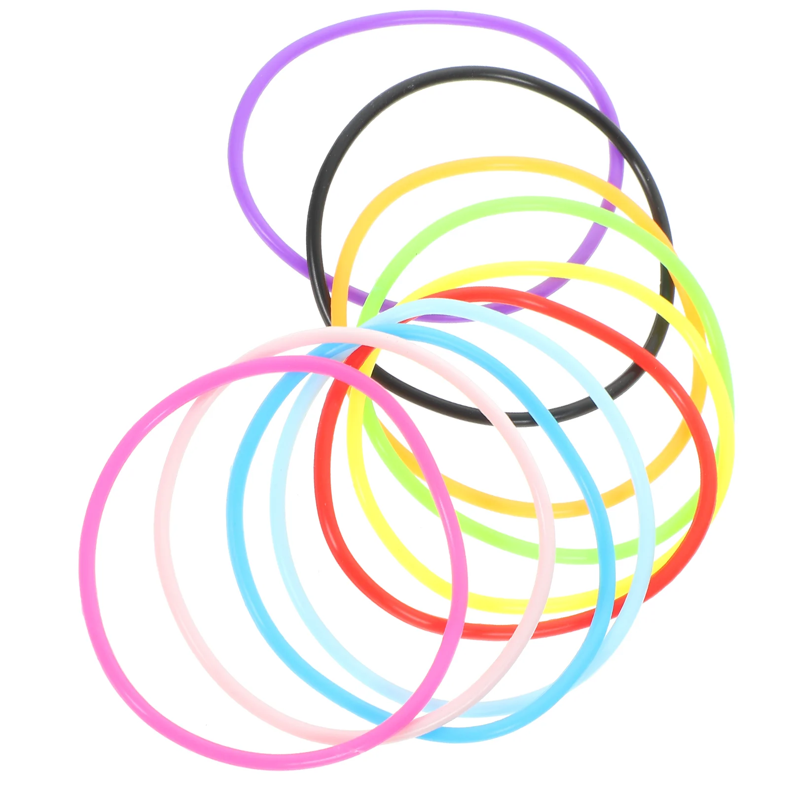 10 шт. силиконовый ремешок-браслет для мужчин и женщин желейные браслеты неоновые