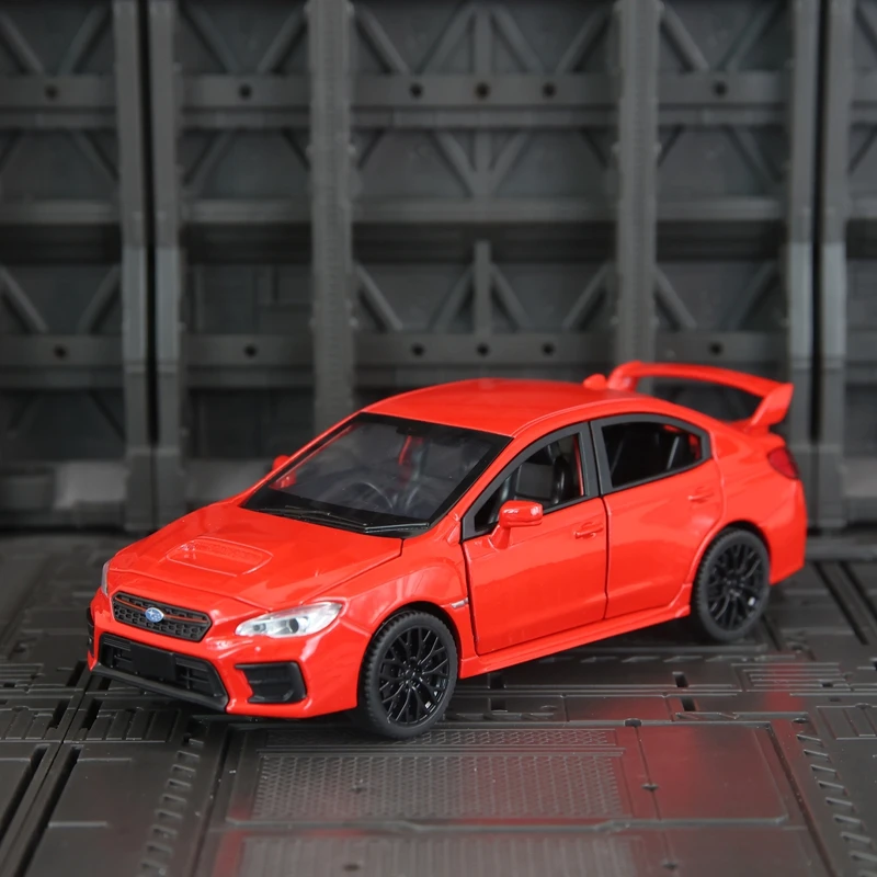 Фото Модель автомобиля Subaru WRX STI из сплава, масштаб 1:30, с открывающимися дверями, капотом и багажником, со звуковыми и световыми эффектами, в комплекте с подарками. №4
