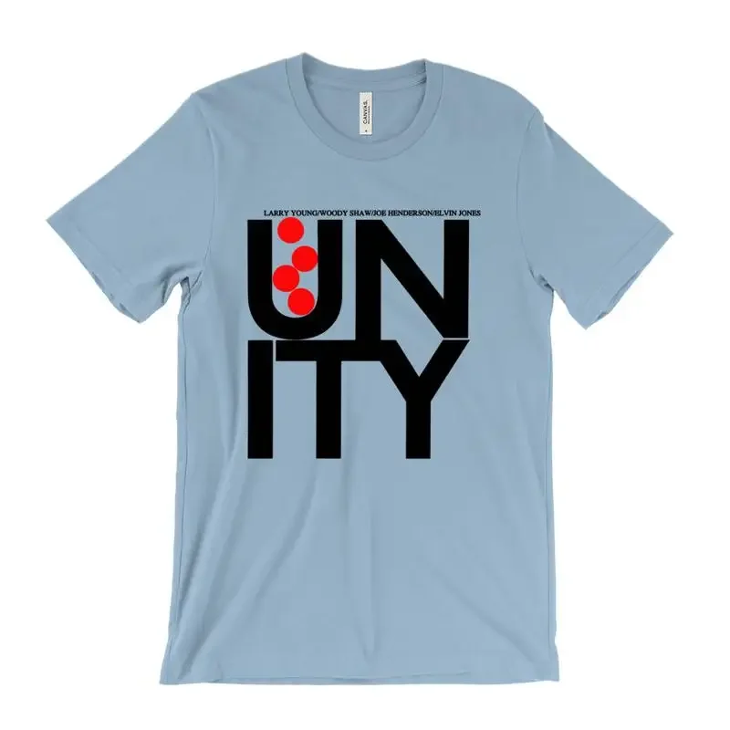 Фото Футболка UNITY Jazz с изображением Ларри Янга, Вуди Шоу, Джо Хендерсона, Элвина Джонса, Майлза №1