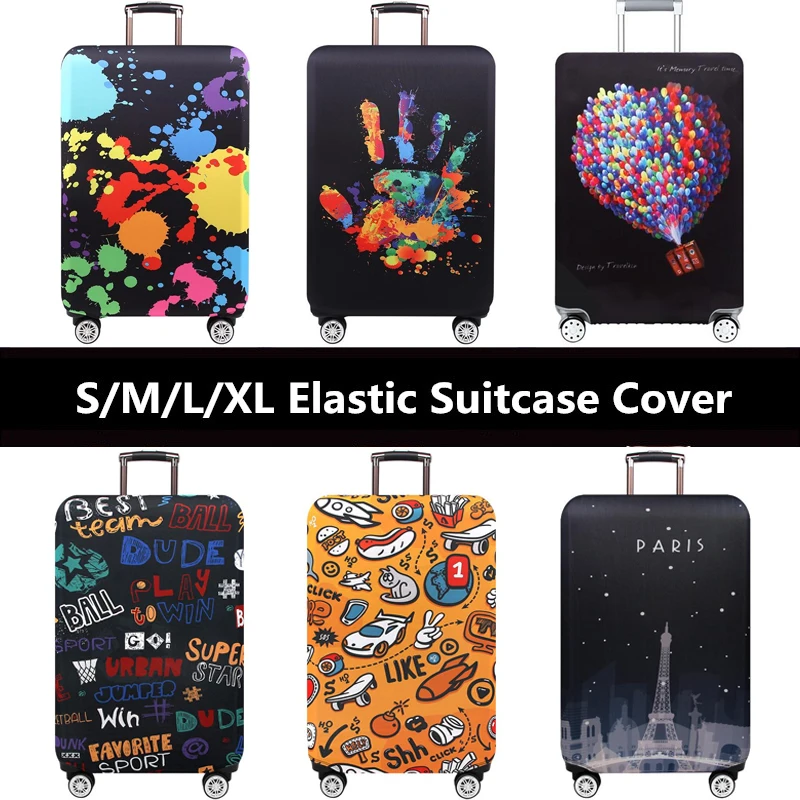 18-22inch Thicken Wear Suitcase Cover High Elastic Luggage Protective Sleeve Travel Trolley Luggage Dust Luggage Sheath Supplies